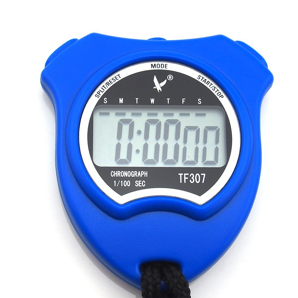Sport Cronometro Timer Stopwatch Cronografo con Fischietto in Acciaio Inox per Calcio XUBX Cronometro Digitale Sportivo Cronometro Sportivo per Nuoto Corsa Calendario 12/24 Ore con Sveglia 